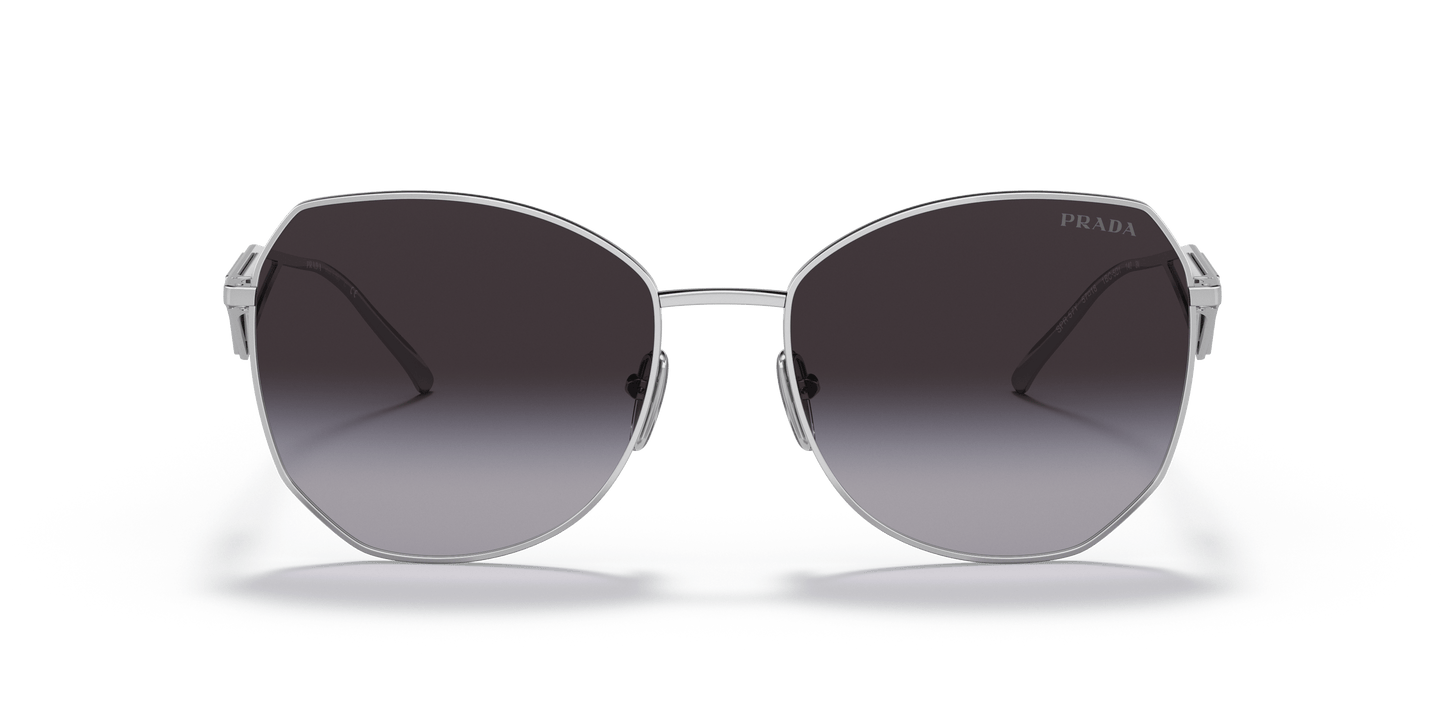 Prada Sunglasses Silver-Grey Gradient | PRADA PR 57YS Silver-Grey Gradient