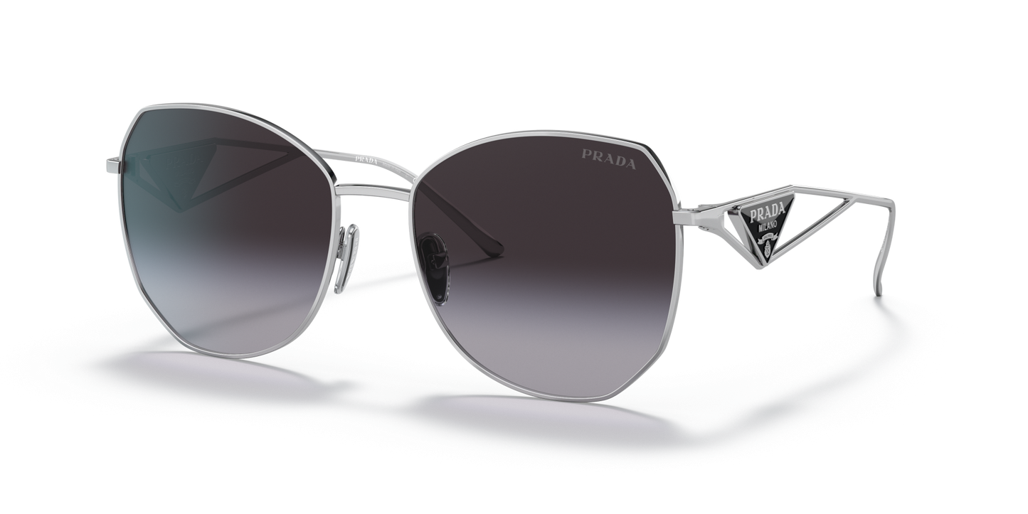Prada Sunglasses Silver-Grey Gradient | PRADA PR 57YS Silver-Grey Gradient