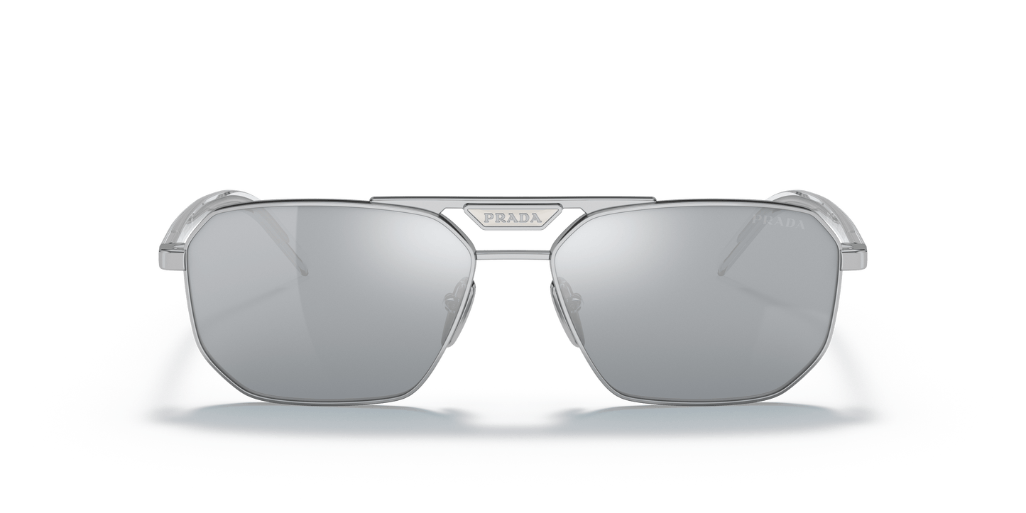 Prada Sunglasses Mirror Silver-Blue Silver 80 | Prada PR 58YS Silver-Blue Mirror Silver 80