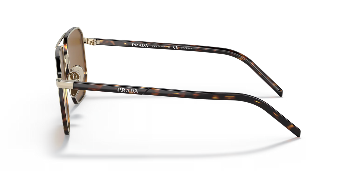 משקפי שמש פראדה זהב-חום | Prada PR 59YS Gold-Brown
