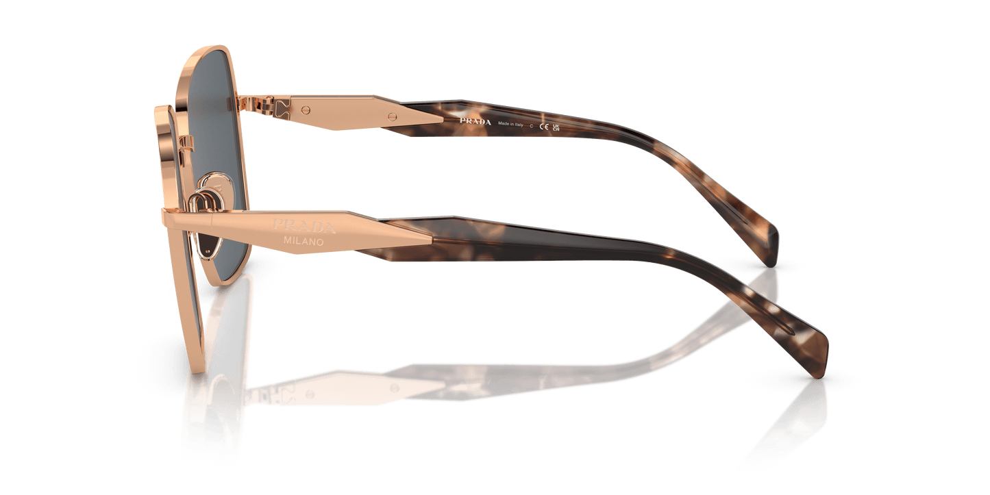 Prada Sunglasses Pink Gold-Dark Grey | PRADA PR 64ZS Pink Gold-Dark Grey