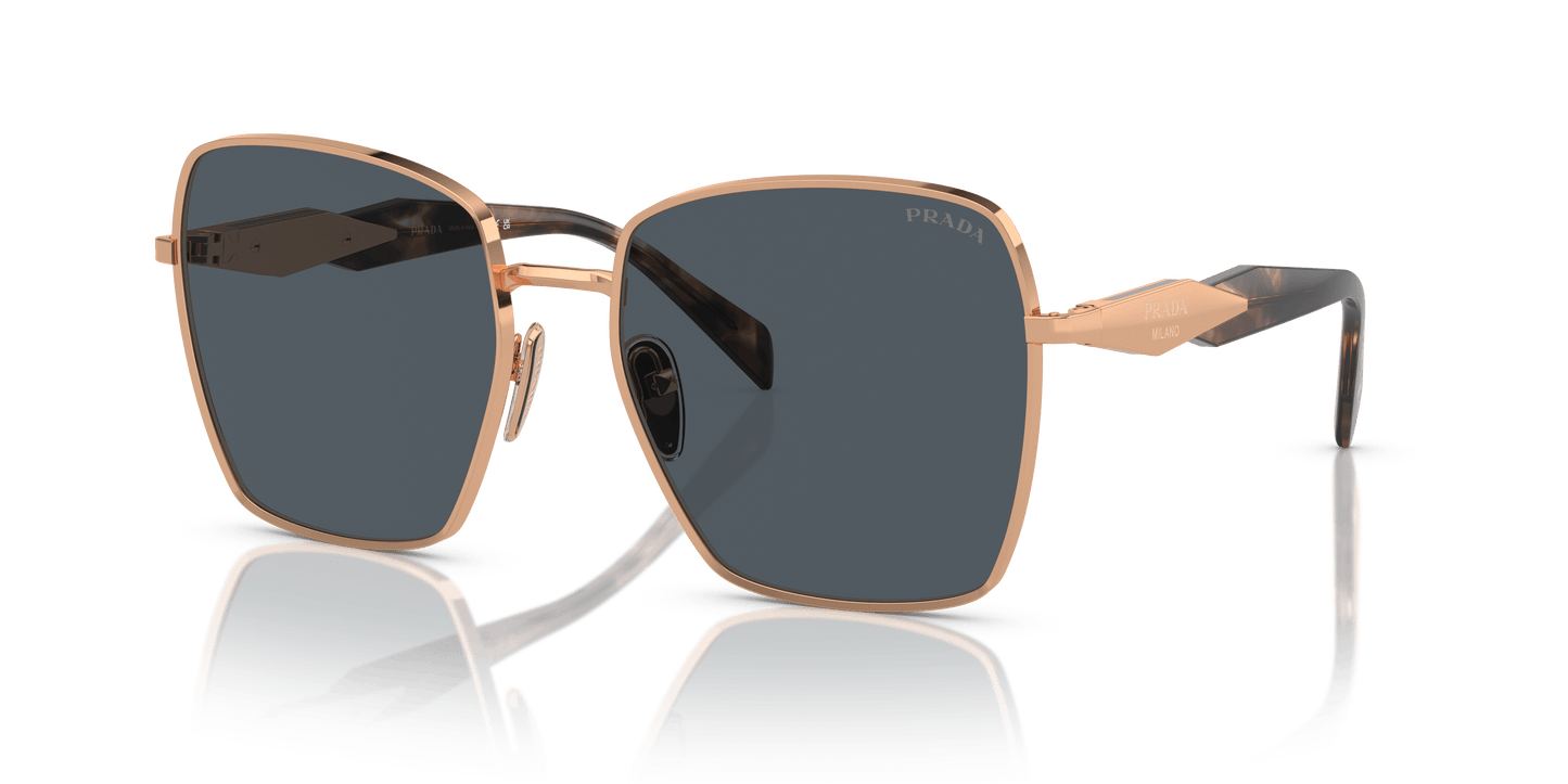 Prada Sunglasses Pink Gold-Dark Grey | PRADA PR 64ZS Pink Gold-Dark Grey