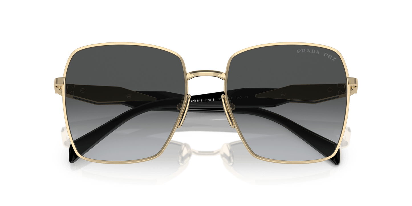 Prada Sunglasses Pale Gold-Polar Grey Gradient | PRADA PR 64ZS Pale Gold-Polar Grey Gradient