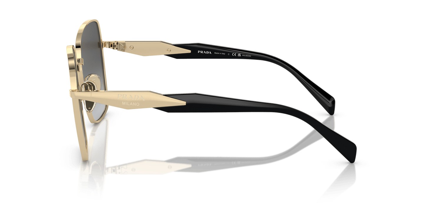 Prada Sunglasses Pale Gold-Polar Grey Gradient | PRADA PR 64ZS Pale Gold-Polar Grey Gradient