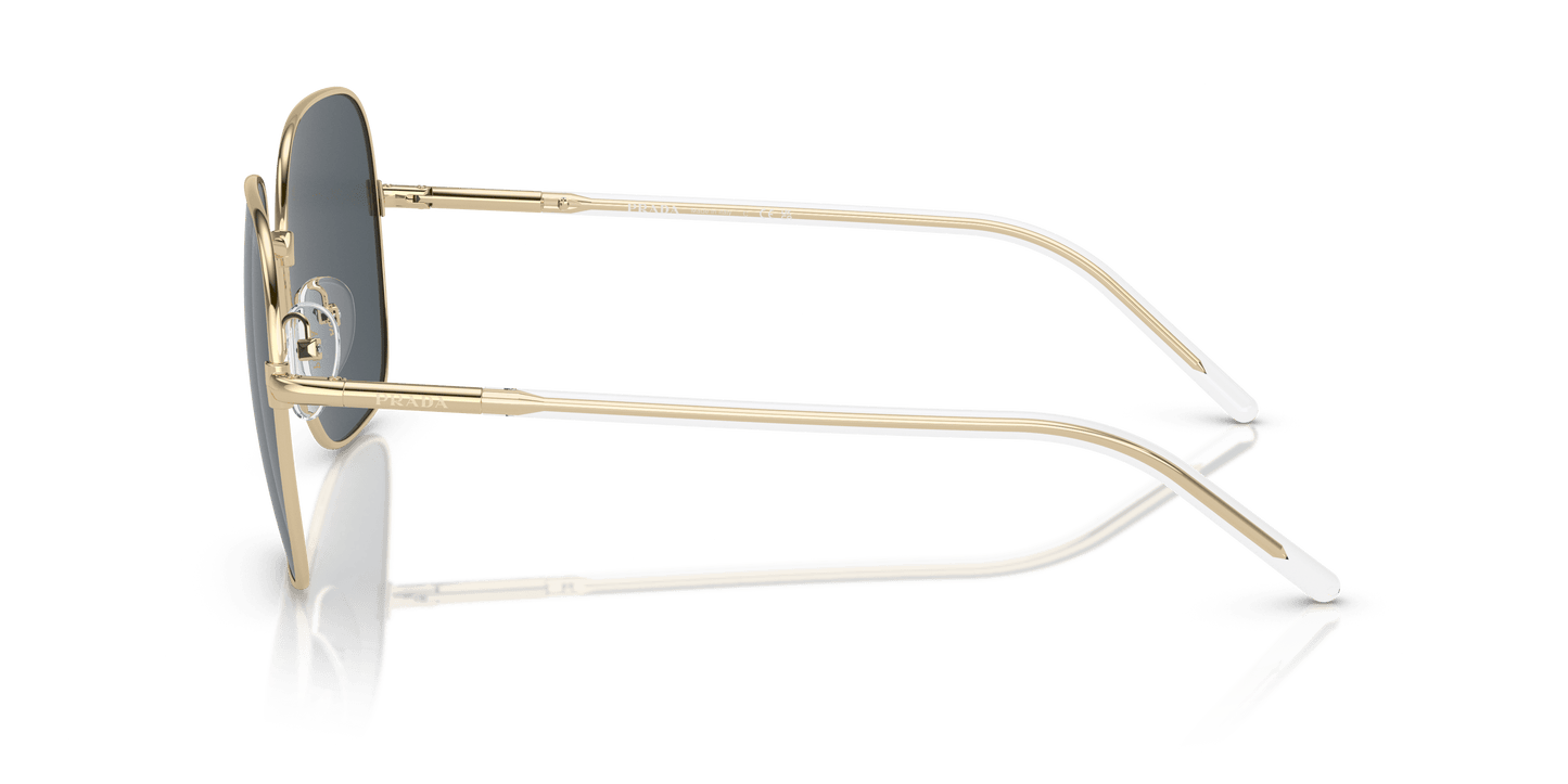 משקפי שמש של פראדה זהב חיוור-אפור כהה | PRADA PR 67XS Pale Gold-Dark Grey