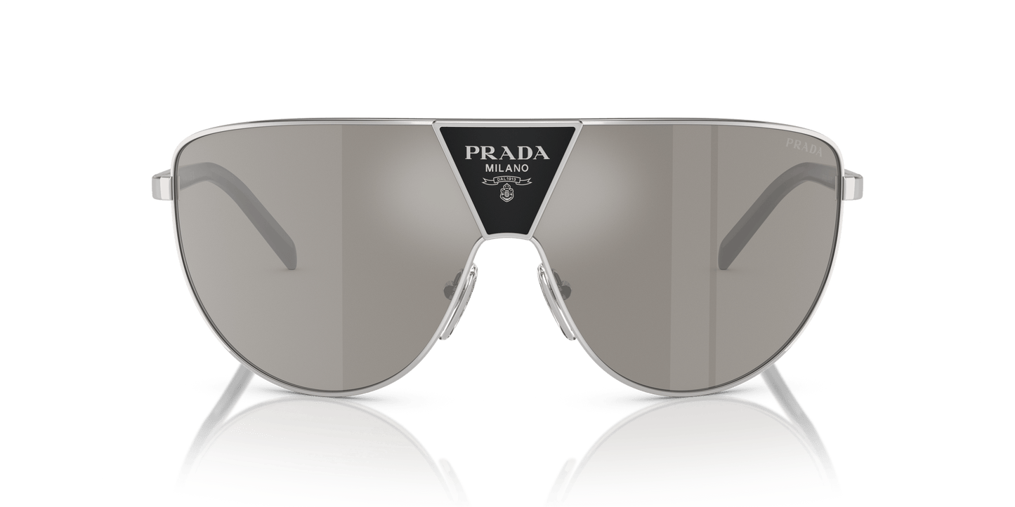 Prada Sunglasses Mirror Silver-Light Grey Silver | PRADA PR 69ZS Silver-Light Grey Mirror Silver