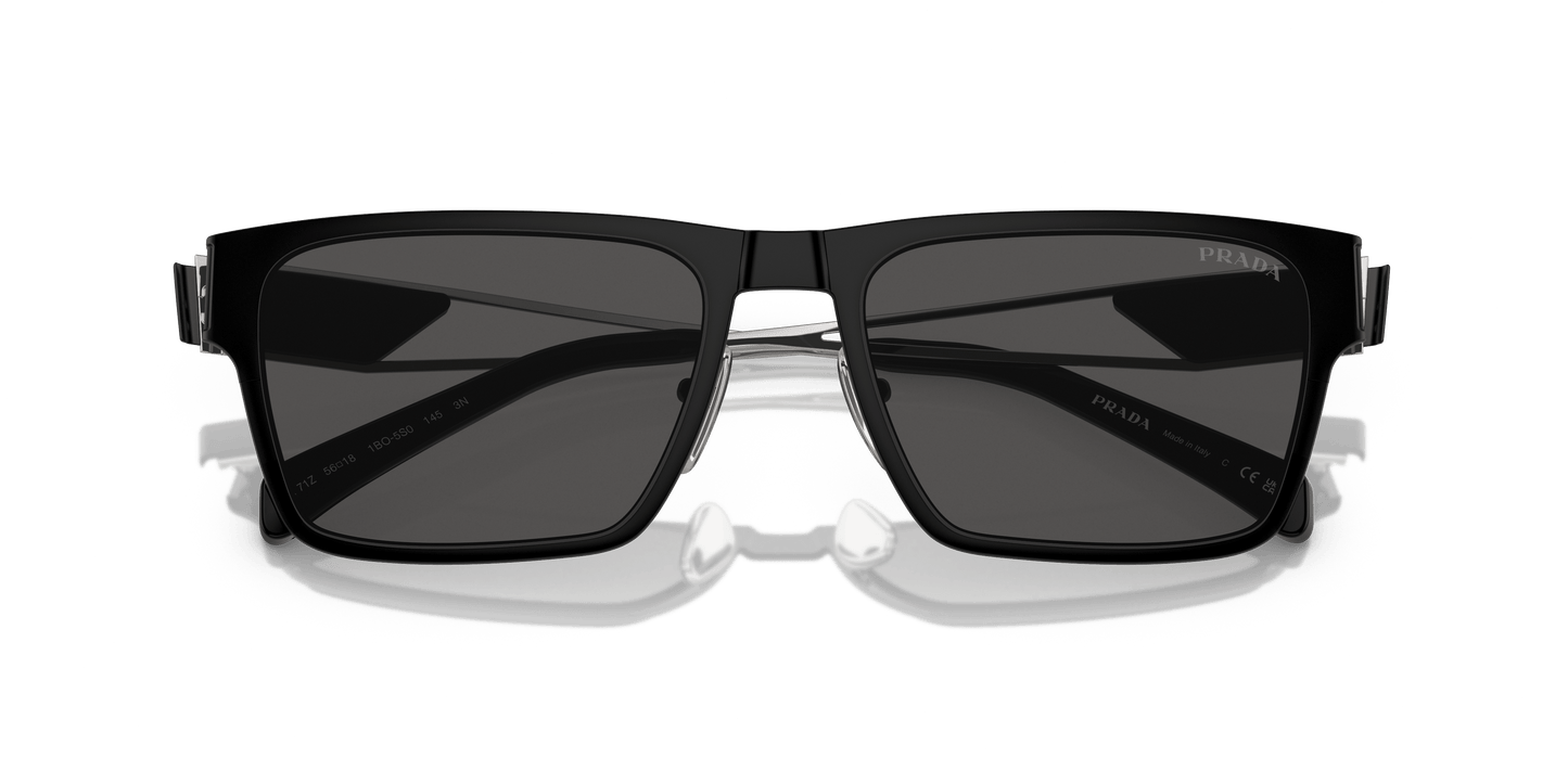 משקפי שמש פראדה מט שחור-אפור כהה | Prada PR 71ZS Matte Black-Dark Grey