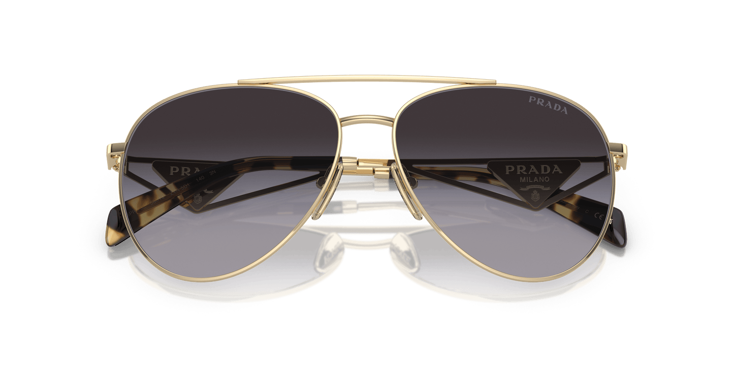 Prada Sunglasses Pale Gold-Grey Gradient | PRADA PR 73ZS Pale Gold-Grey Gradient