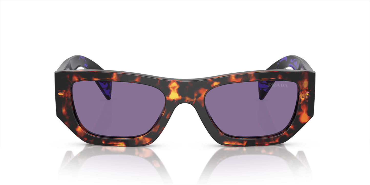 Prada Havana-Violet Mirror Internal Silver Sunglasses | PRADA PR A01S Havana-Violet Mirror Internal Silver