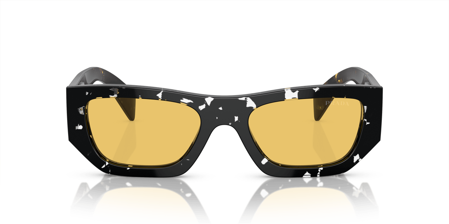 Prada Havana Black Transparent-Yellow Sunglasses | PRADA PR A01S Havana Black Transparent-Yellow