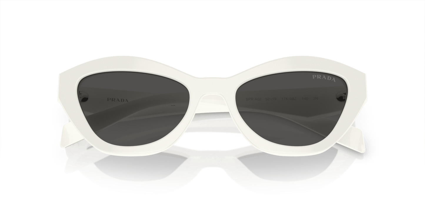 משקפי שמש פראדה לבן-אפור כהה | PRADA PR A02S White-Dark Grey