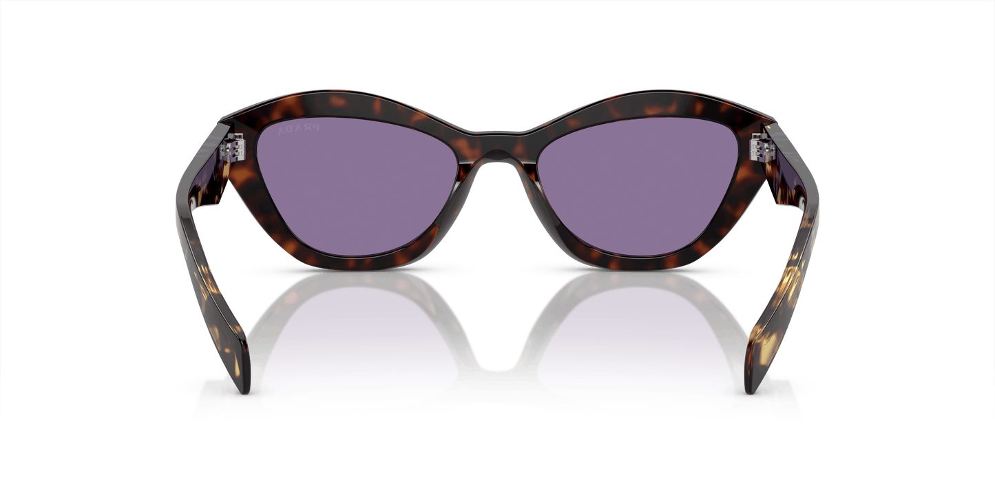 PRADA PR A02S Havana-Violet Mirror Internal Silver Sunglasses