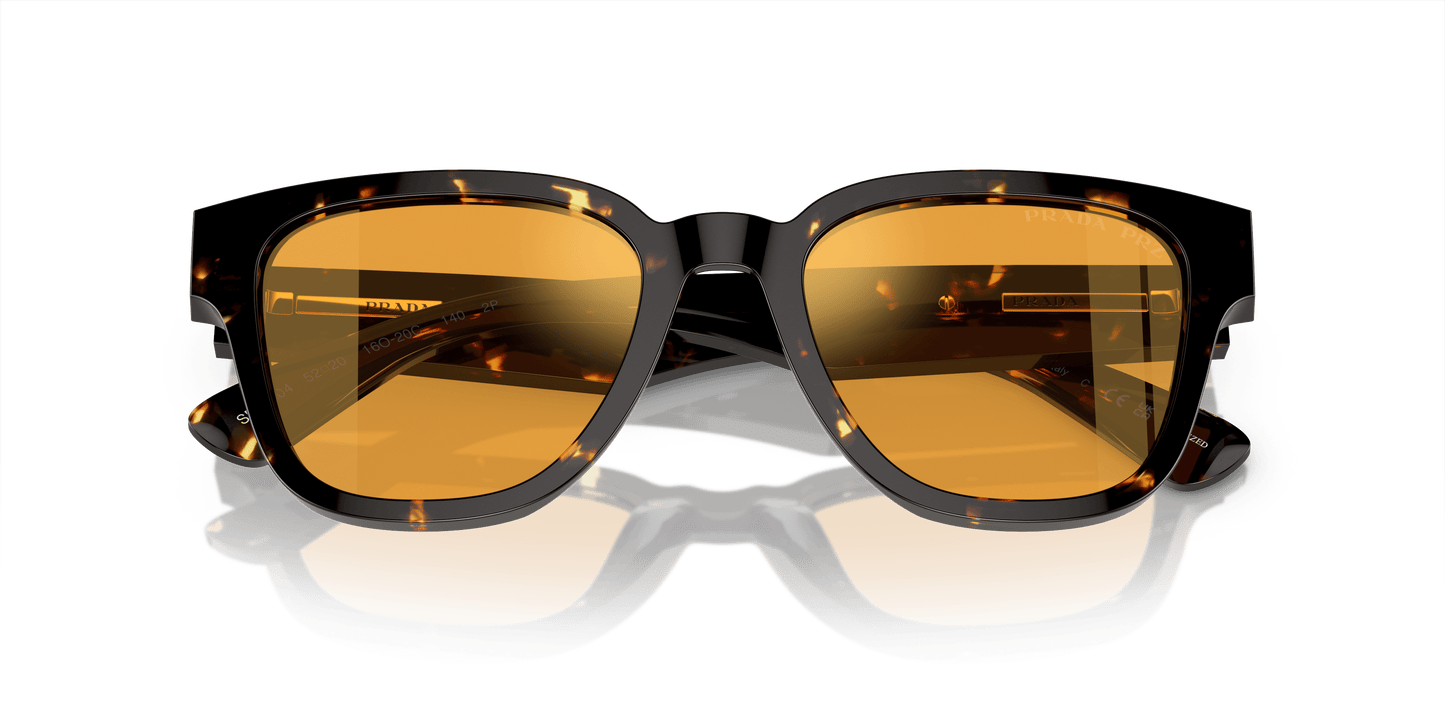 משקפי שמש פראדה Havana שחור/צהוב-צהוב פולאר | Prada PR A04S Havana Black/Yellow-Yellow Polar