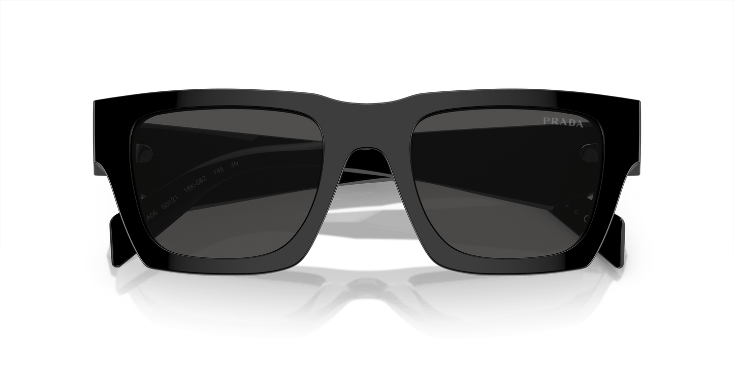 משקפי שמש פראדה שחור-אפור כהה | Prada PR A06S Black-Dark Grey