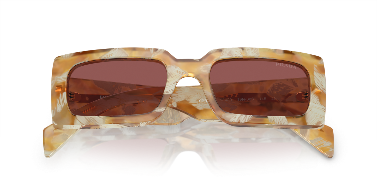 Prada Sunglasses Desert Tortoise-Dark Violet | PRADA PR A07S Desert Tortoise-Dark Violet