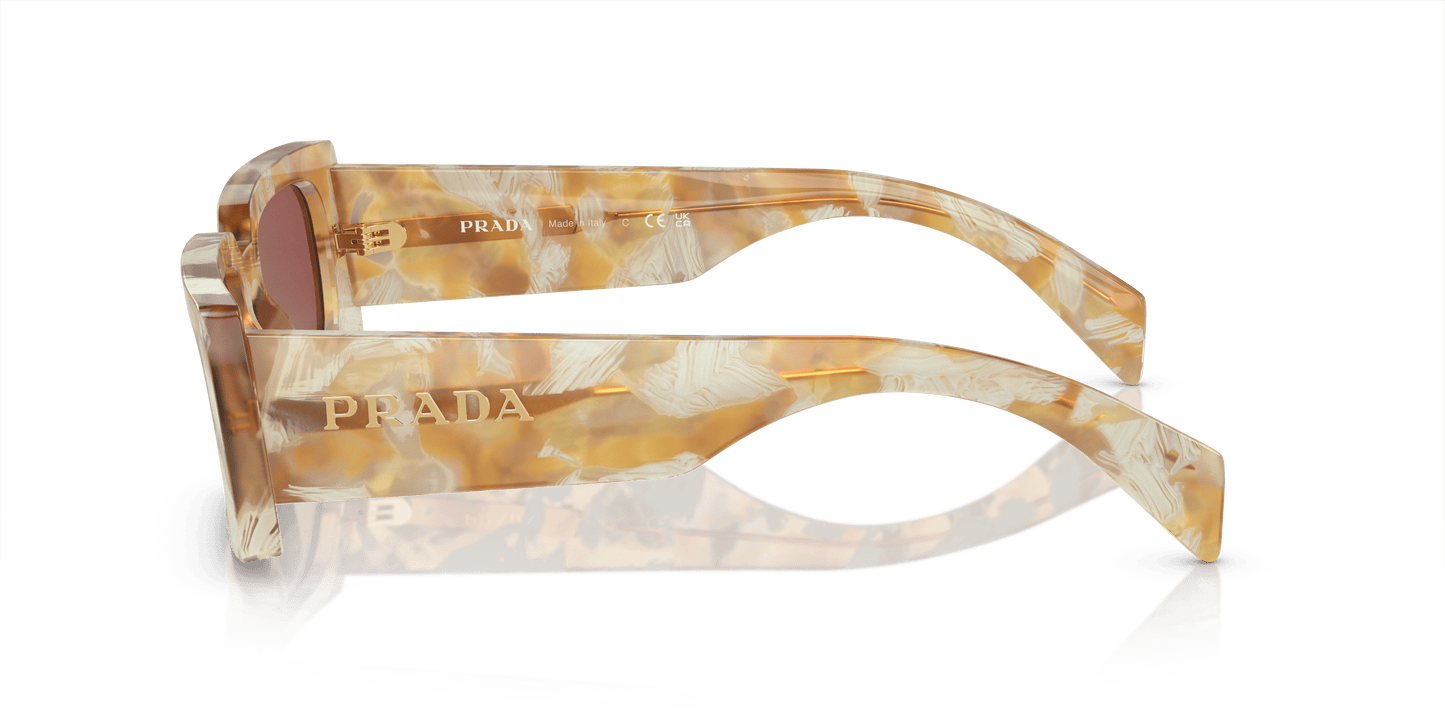 משקפי שמש פראדה צב מדברי-סגול כהה | PRADA PR A07S Desert Tortoise-Dark Violet