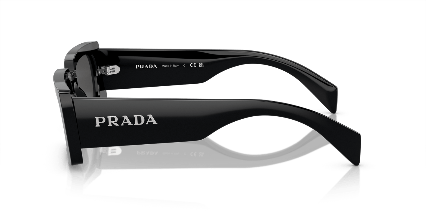 משקפי שמש פראדה שחור-אפור כהה | PRADA PR A07S Black-Dark Grey