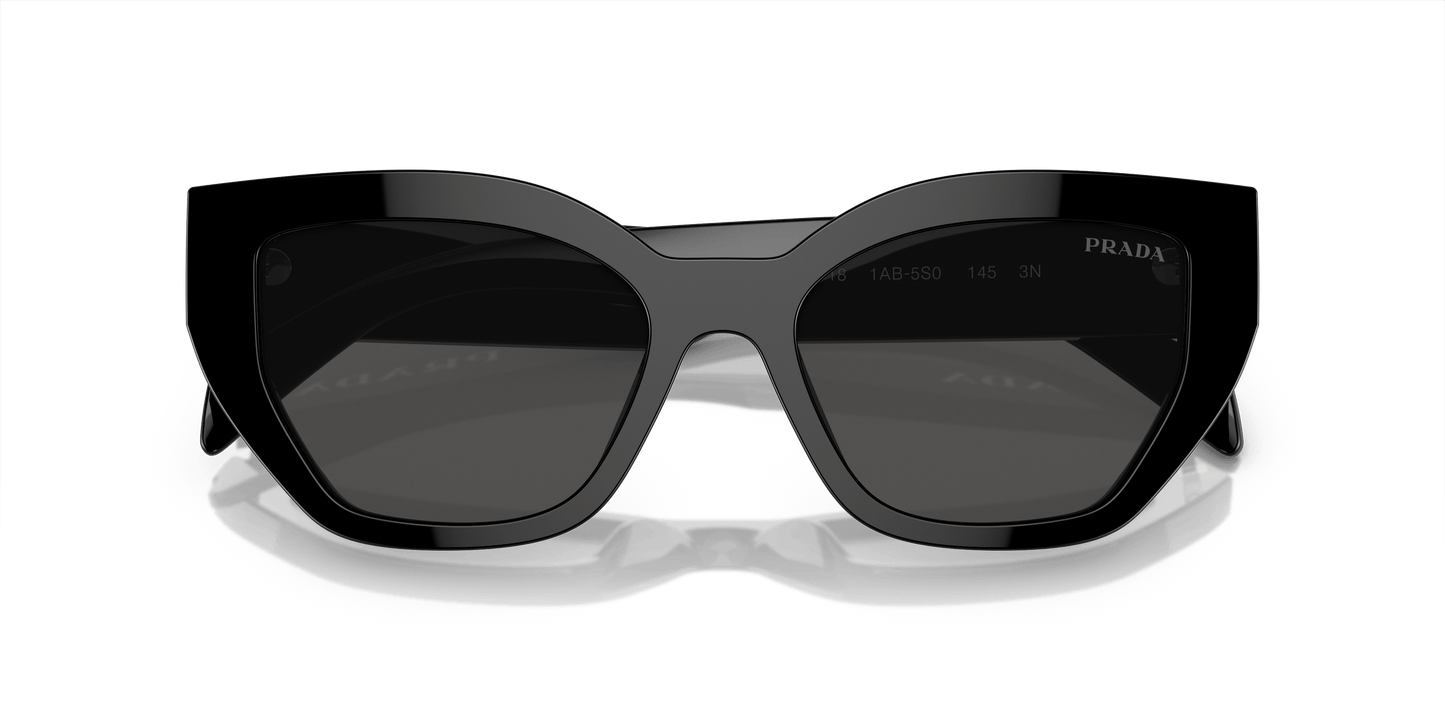 משקפי שמש פראדה שחור-אפור כהה | PRADA PR A09S Black-Dark Grey