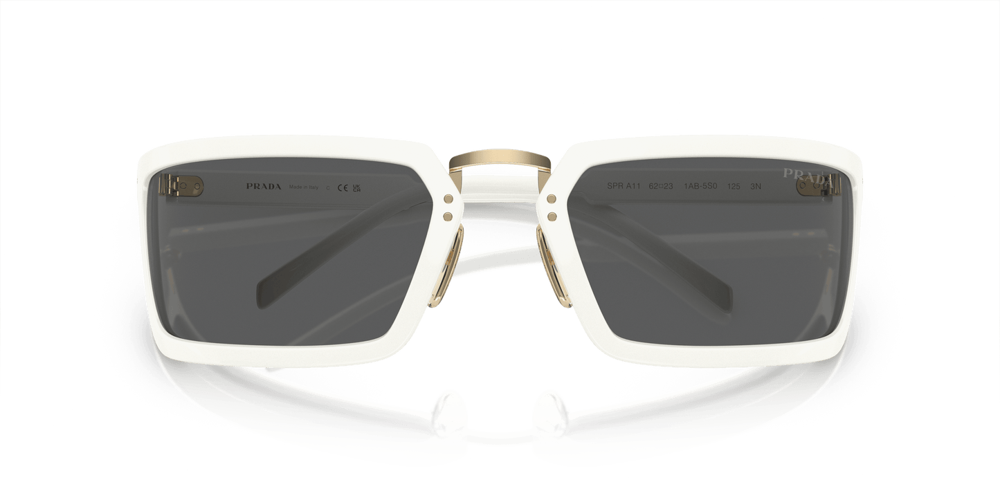 Prada Sunglasses White-Dark Grey | PRADA PR A11S White-Dark Grey