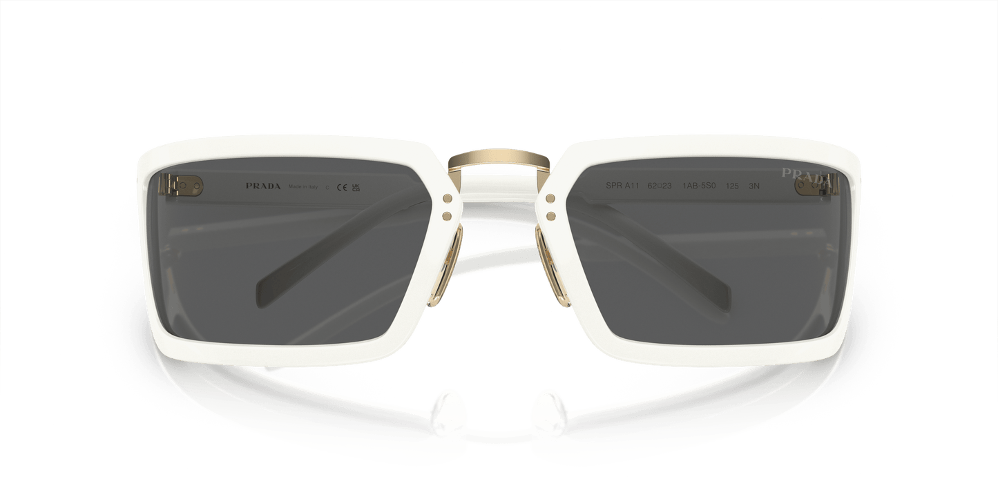 משקפי שמש פראדה לבן-אפור כהה | PRADA PR A11S White-Dark Grey