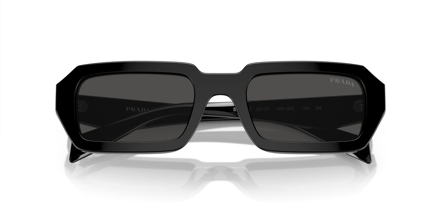 משקפי שמש פראדה שחור-אפור כהה | PRADA PR A12S Black-Dark Grey