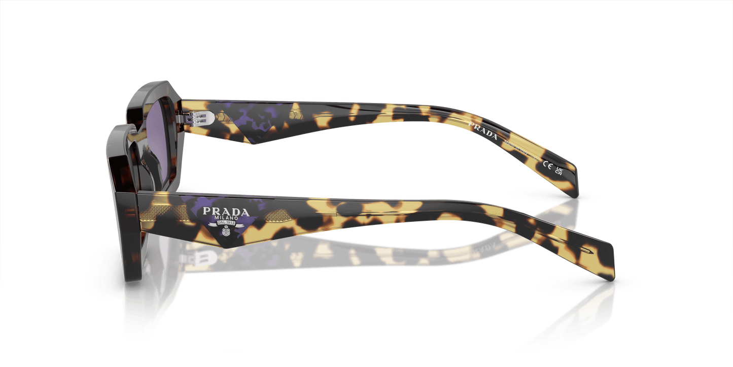 Prada Sunglasses Violet Mirror Silver Internal | PRADA PR A12S Havana-Violet Mirror Silver Internal