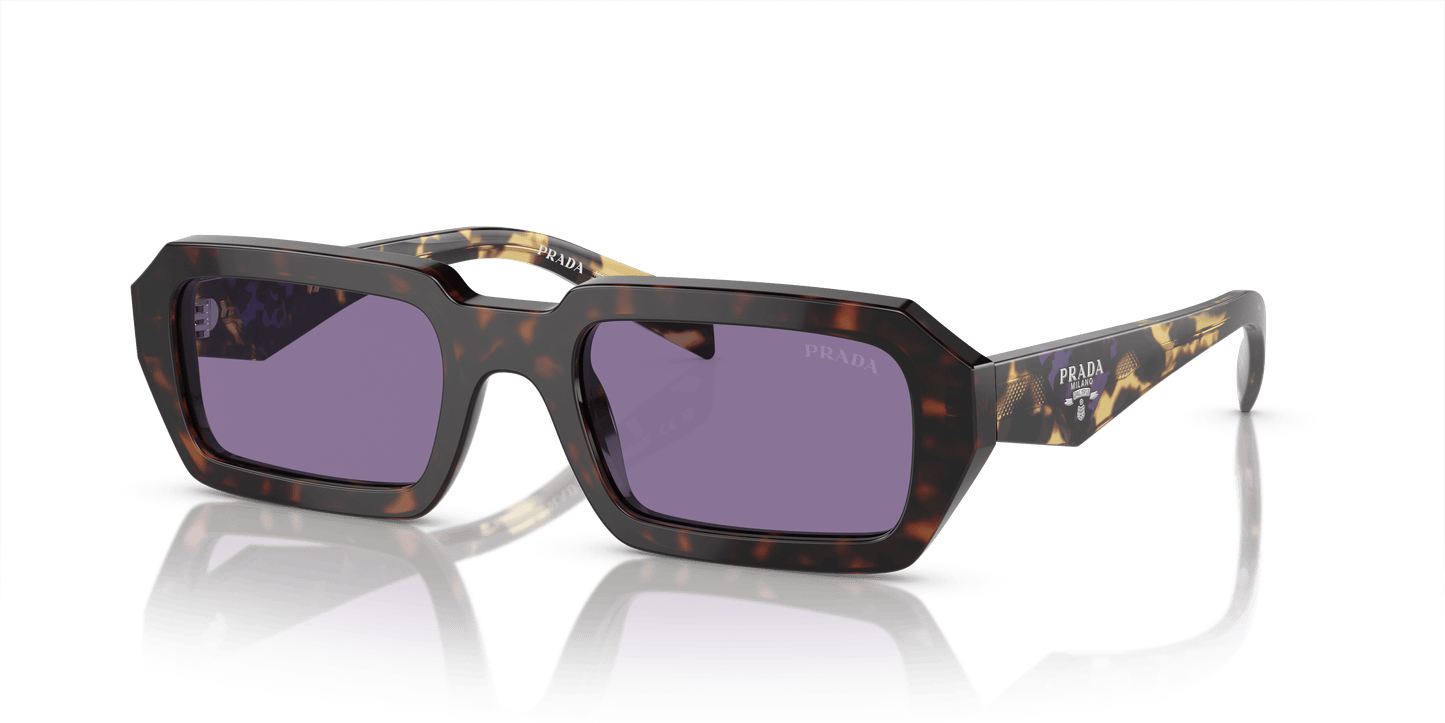 Prada Sunglasses Violet Mirror Silver Internal | PRADA PR A12S Havana-Violet Mirror Silver Internal