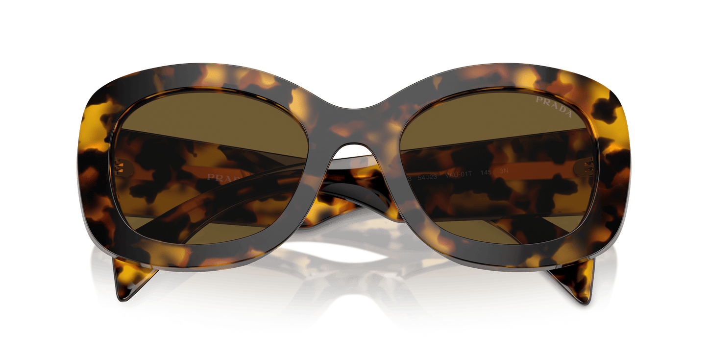 Prada Honey Tortoise-Dark Brown Sunglasses | PRADA PR A13S Honey Tortoise-Dark Brown