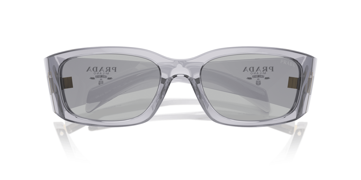 משקפי שמש פראדה שקופים אפור-בהיר אפור | PRADA PR A14S Transparent Grey-Light Grey
