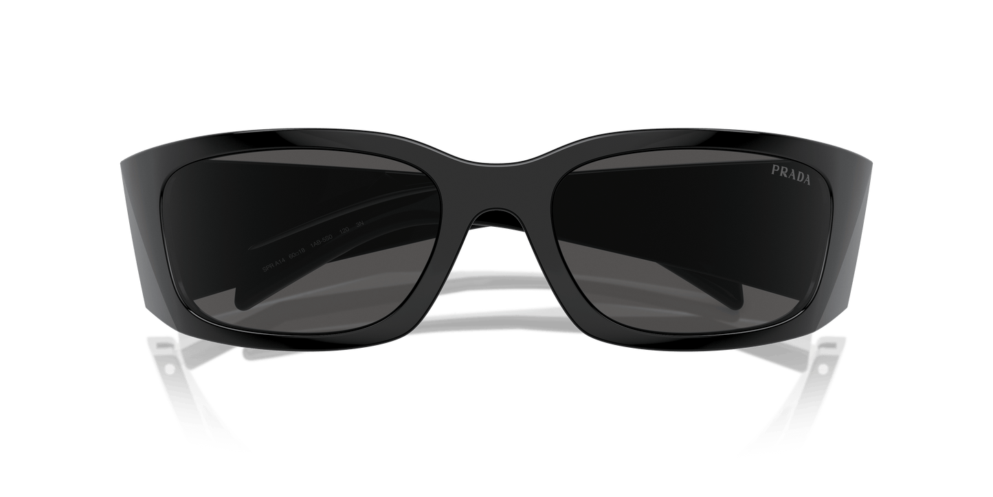 משקפי שמש פראדה שחור-אפור כהה | PRADA PR A14S Black-Dark Grey