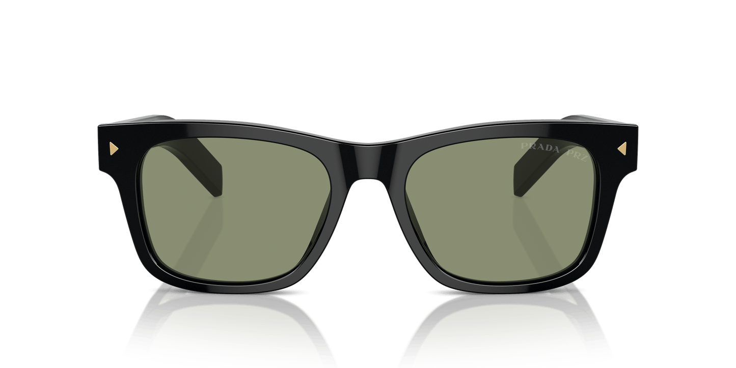 Prada PR A17S Black-Polarized Green Sunglasses