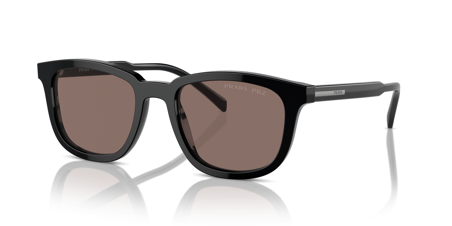 Prada Sunglasses Black-Polar Brown | Prada PR A21S Black-Polar Brown