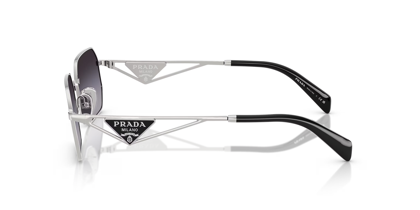משקפי שמש פראדה כסף-אפור | Prada PR A51S Silver-Grey