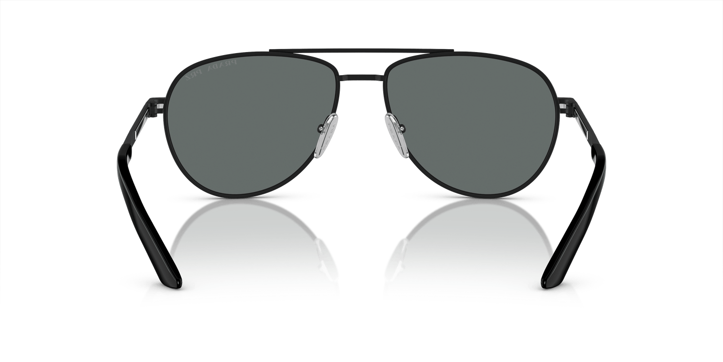 Prada PR A54S Matte Black-Dark Grey Polar Sunglasses