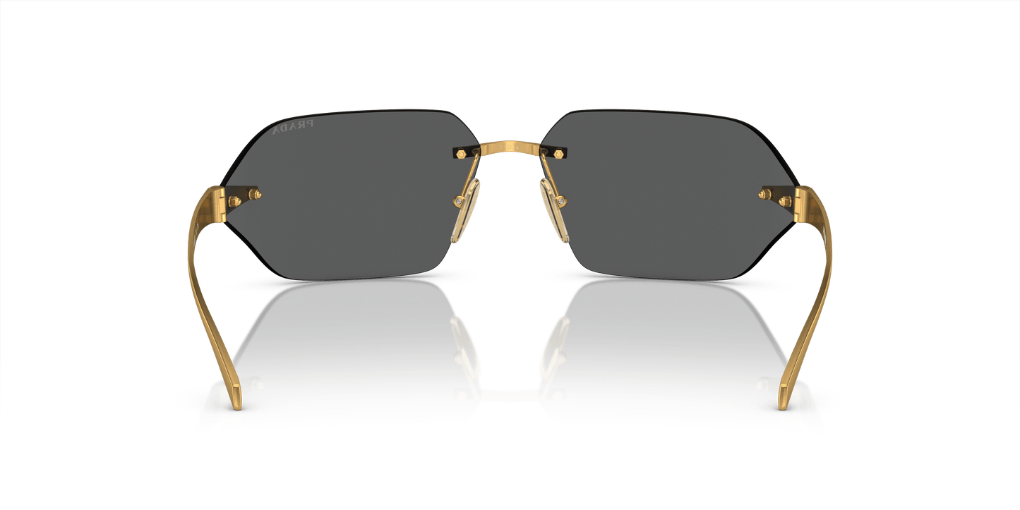Prada Sunglasses Satin Yellow Gold-Dark Grey | PRADA PR A55S Satin Yellow Gold-Dark Grey