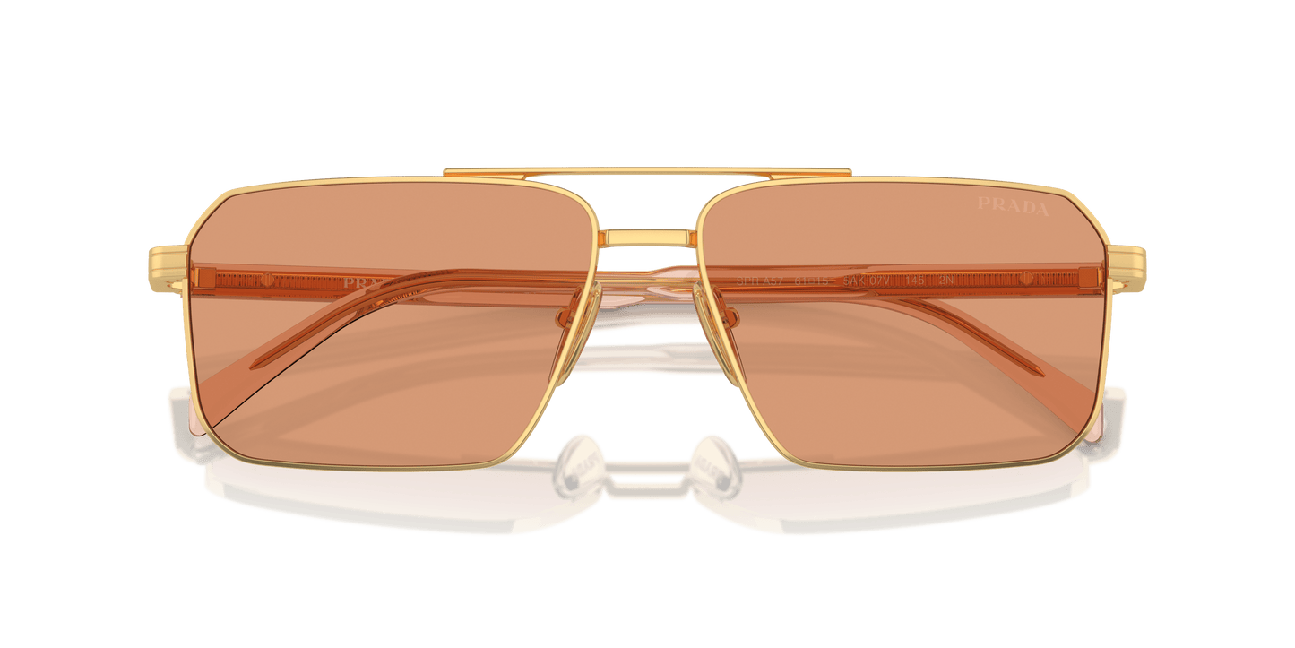 משקפי שמש פראדה זהב-כתום | Prada PR A57S Gold-Orange