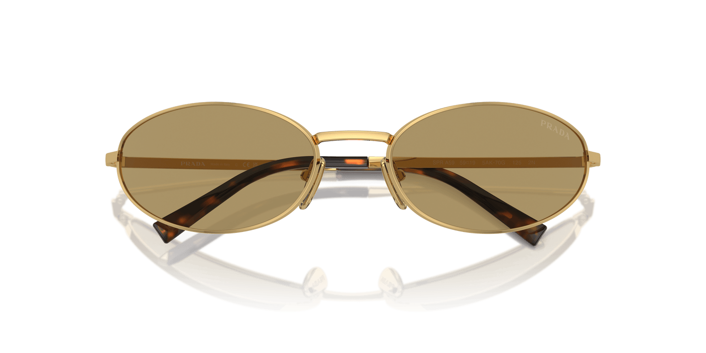 משקפי שמש פראדה זית זהב-ירוק | PRADA PR A59S Gold-Green Olive