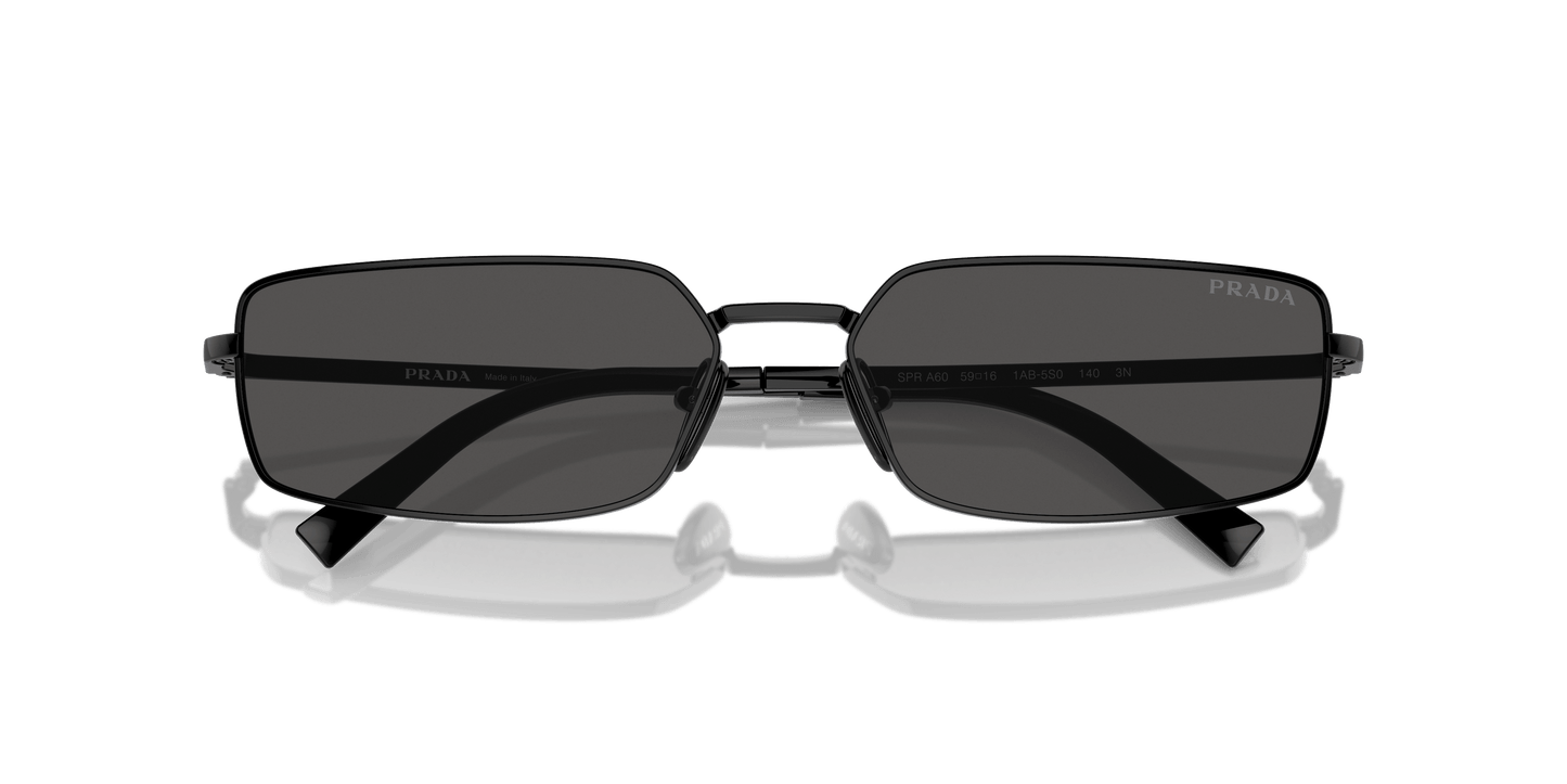 משקפי שמש פראדה שחור-אפור כהה | PRADA PR A60S Black-Dark Grey