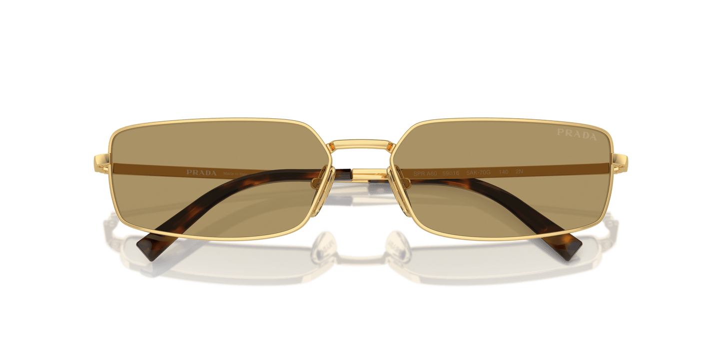 משקפי שמש פראדה זית זהב-ירוק | PRADA PR A60S Gold-Green Olive