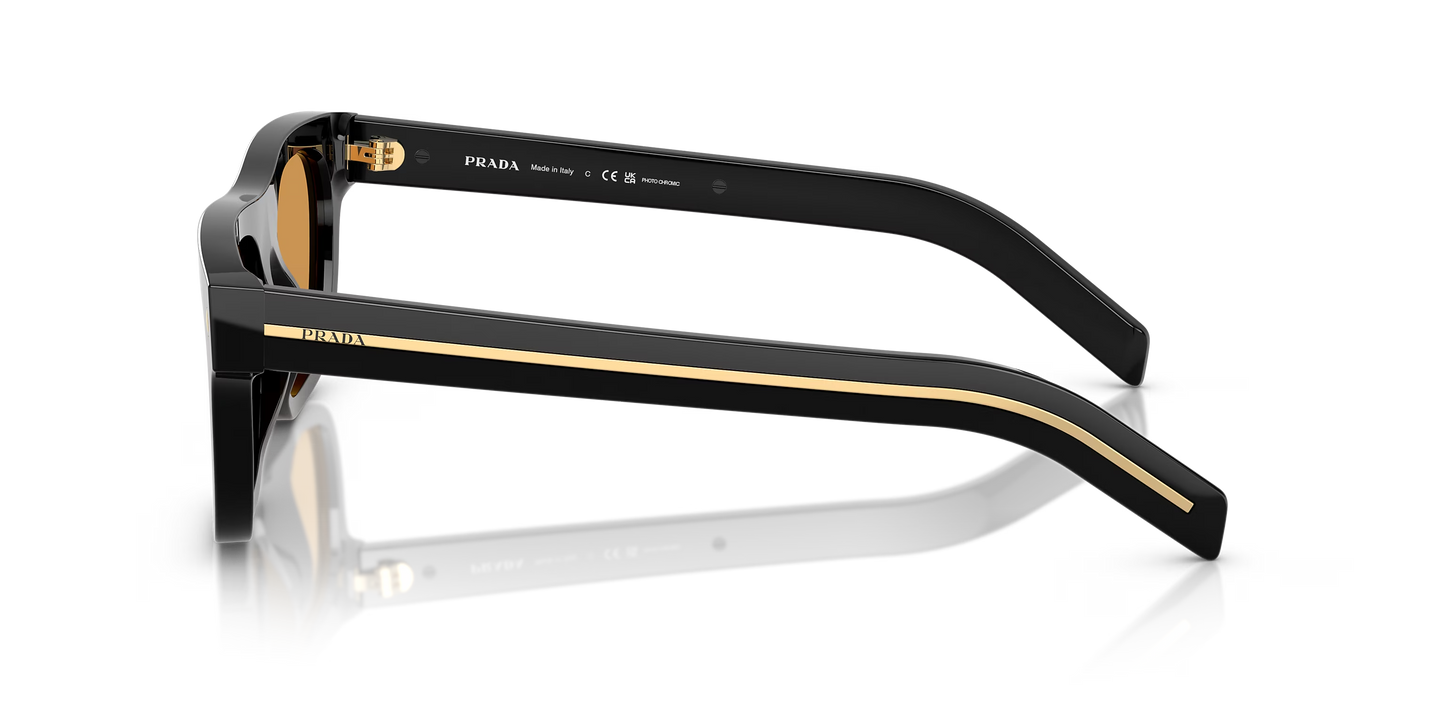 משקפי שמש פראדה שחור-חום | Prada PR B12S Black-Brown