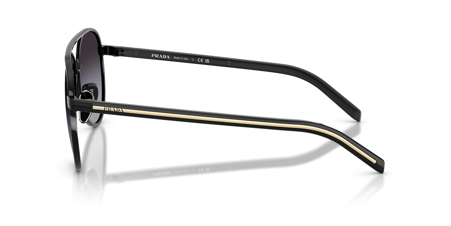 משקפי שמש פראדה שחור-אפור | Prada PR B57S Black-Grey