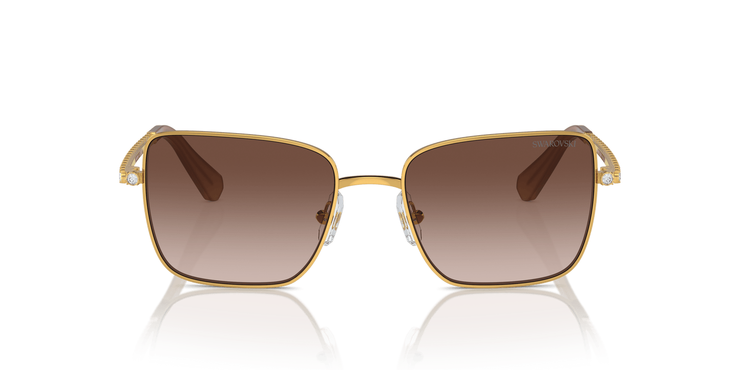 משקפי שמש סברובסקי זהב צהוב-צבע חום | SWAROVSKI SK7015 Yellow Gold-Gradient Brown