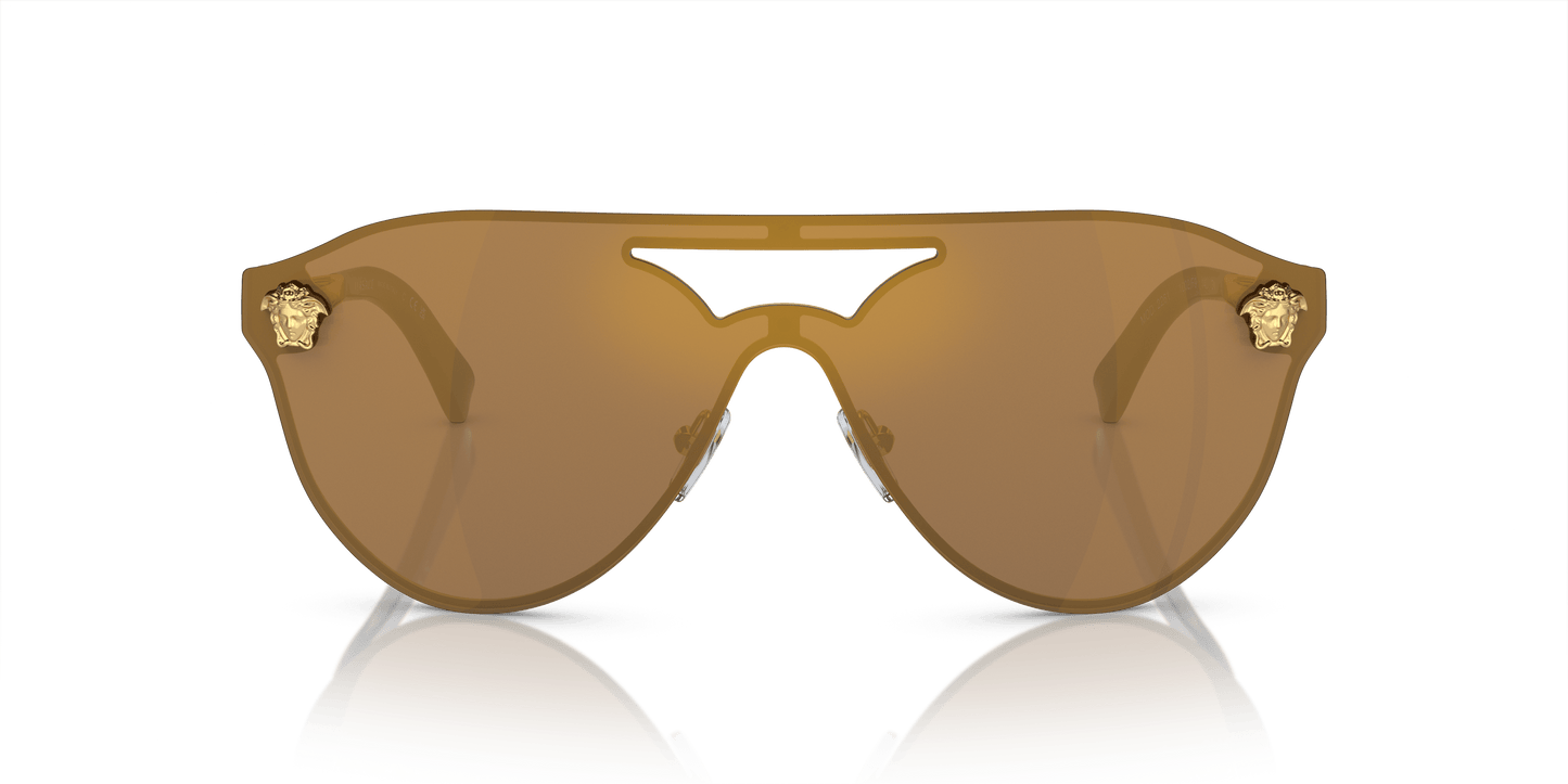 Versace Sunglasses Bronze Mirror Gold-Brown | Versace VE2161 Gold-Brown Mirror Bronze