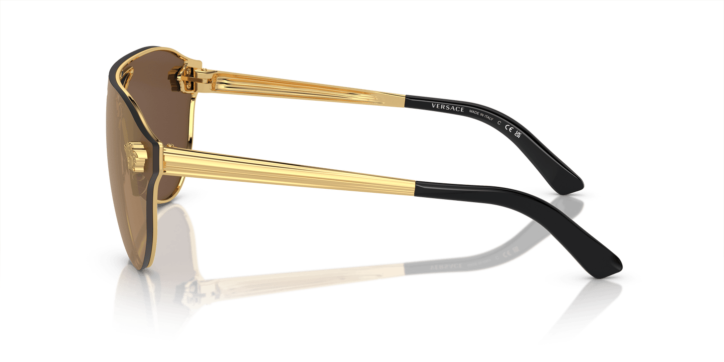 Versace Sunglasses Bronze Mirror Gold-Brown | Versace VE2161 Gold-Brown Mirror Bronze