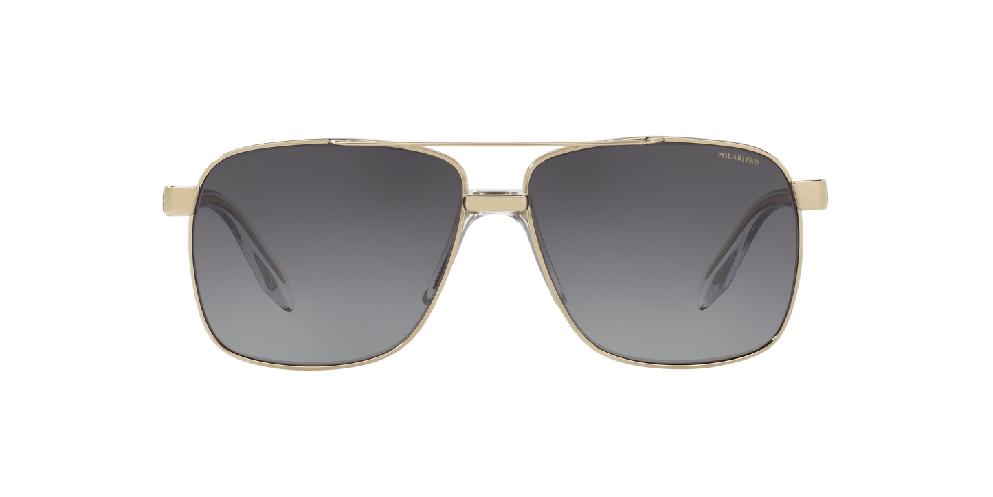 Versace Sunglasses Pale Gold-Light Grey Gradient Grey | Versace VE2174 Pale Gold-Light Grey Gradient Grey
