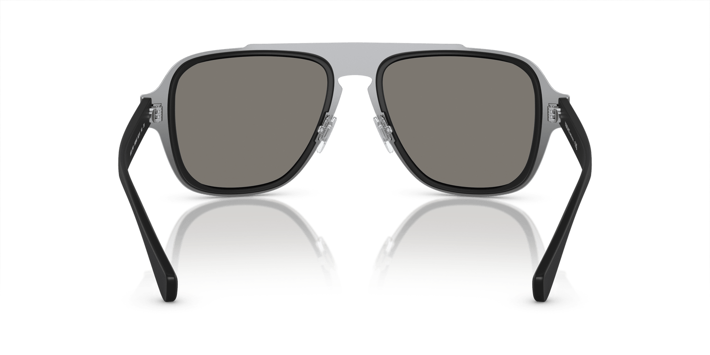 Versace Sunglasses Black-Light Grey Mirror Silver | Versace VE2199 Black-Light Grey Mirror Silver