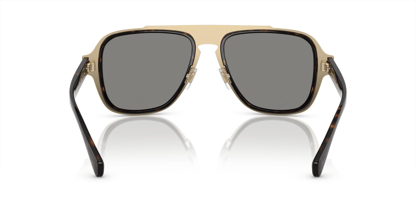 Versace Havana-Dark Grey Mirror Gold Sunglasses | Versace VE2199 Havana-Dark Grey Mirror Gold