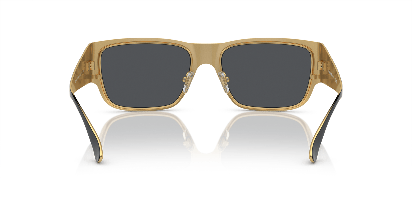 משקפי שמש של ורסאצ'ה שחור-אפור כהה | Versace VE2262 Black-Dark Grey