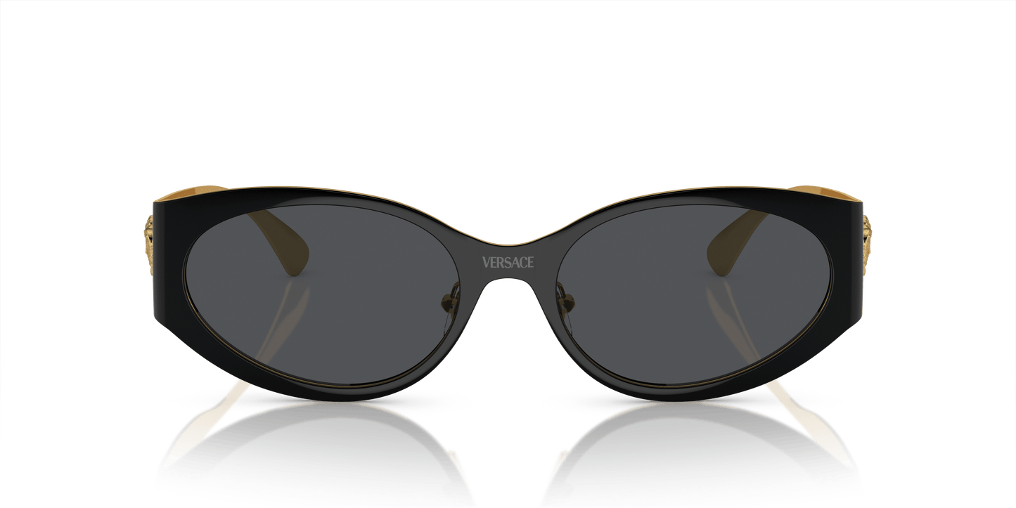 Versace Sunglasses Black-Dark Grey | Versace VE2263 Black-Dark Grey