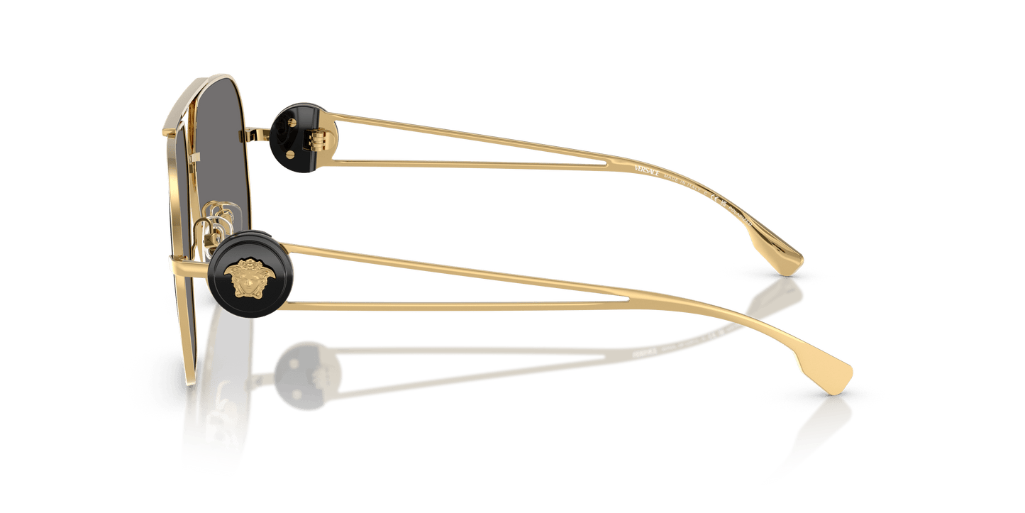 משקפי שמש של ורסאצ'ה שחור-אפור כהה מקוטב | VERSACE VE2269 Black-Dark Grey Polarized